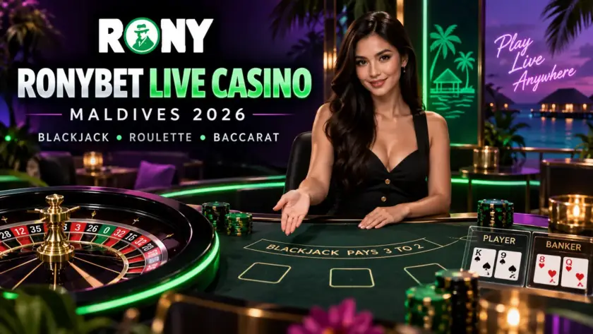 RonyBet live casino Maldives 2026